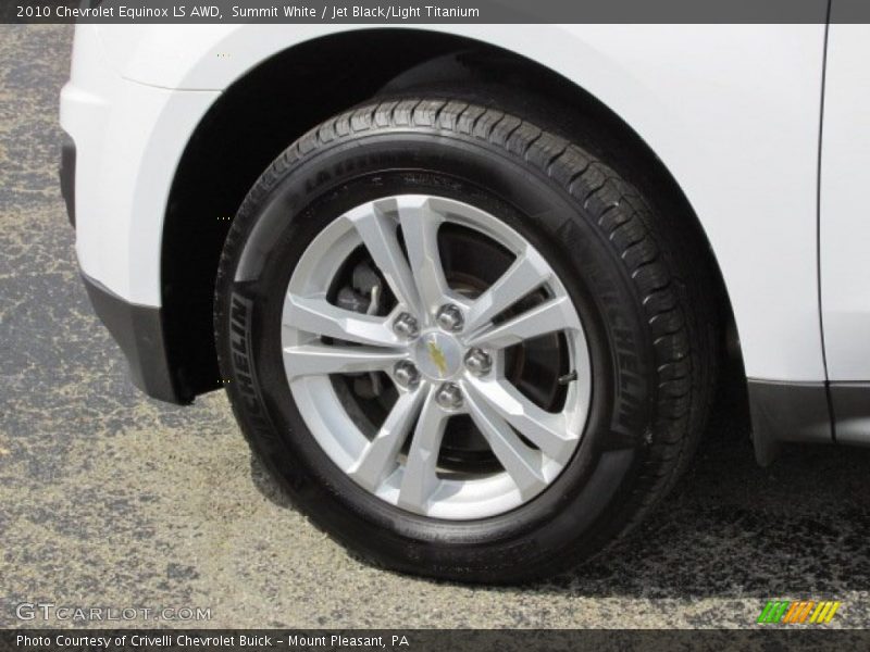 Summit White / Jet Black/Light Titanium 2010 Chevrolet Equinox LS AWD