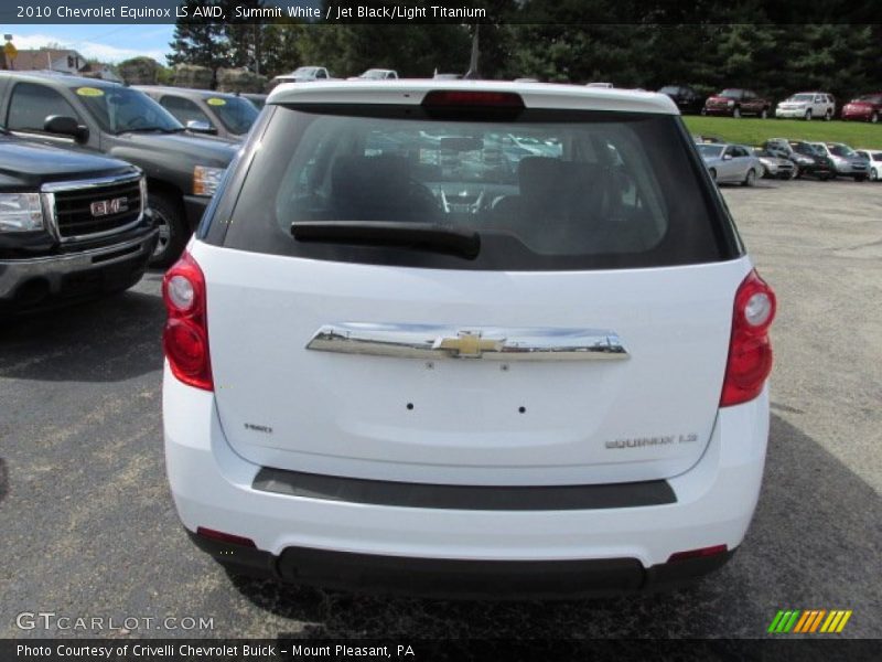 Summit White / Jet Black/Light Titanium 2010 Chevrolet Equinox LS AWD