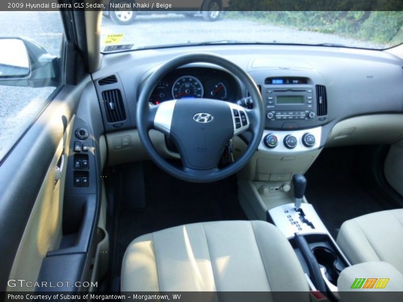 Natural Khaki / Beige 2009 Hyundai Elantra GLS Sedan