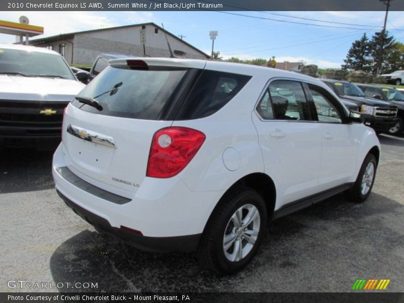 Summit White / Jet Black/Light Titanium 2010 Chevrolet Equinox LS AWD