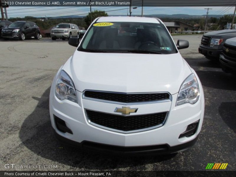 Summit White / Jet Black/Light Titanium 2010 Chevrolet Equinox LS AWD