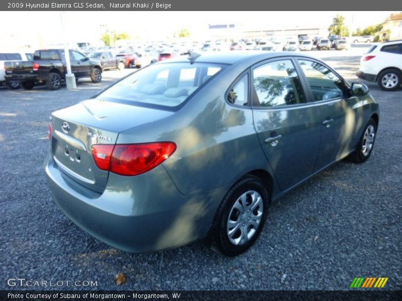 Natural Khaki / Beige 2009 Hyundai Elantra GLS Sedan