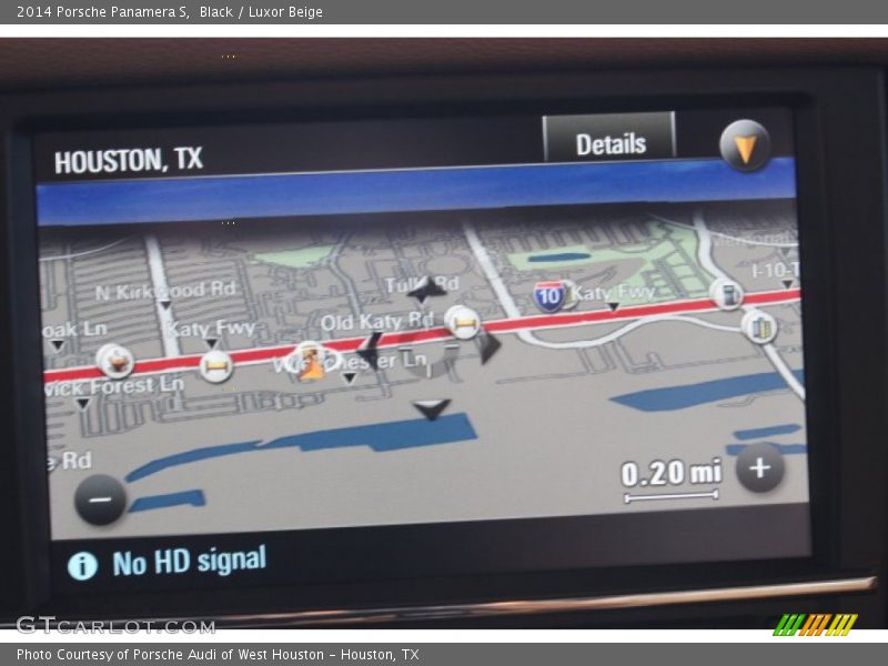 Navigation of 2014 Panamera S