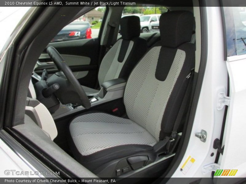 Summit White / Jet Black/Light Titanium 2010 Chevrolet Equinox LS AWD
