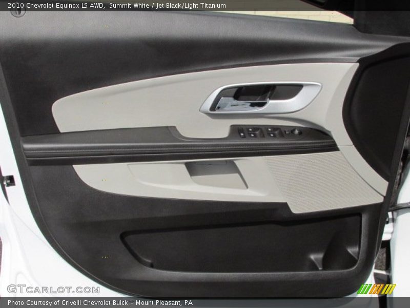 Summit White / Jet Black/Light Titanium 2010 Chevrolet Equinox LS AWD
