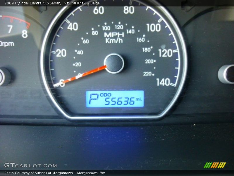 Natural Khaki / Beige 2009 Hyundai Elantra GLS Sedan