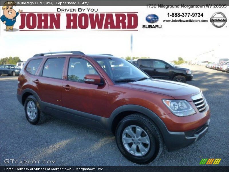Copperhead / Gray 2009 Kia Borrego LX V6 4x4