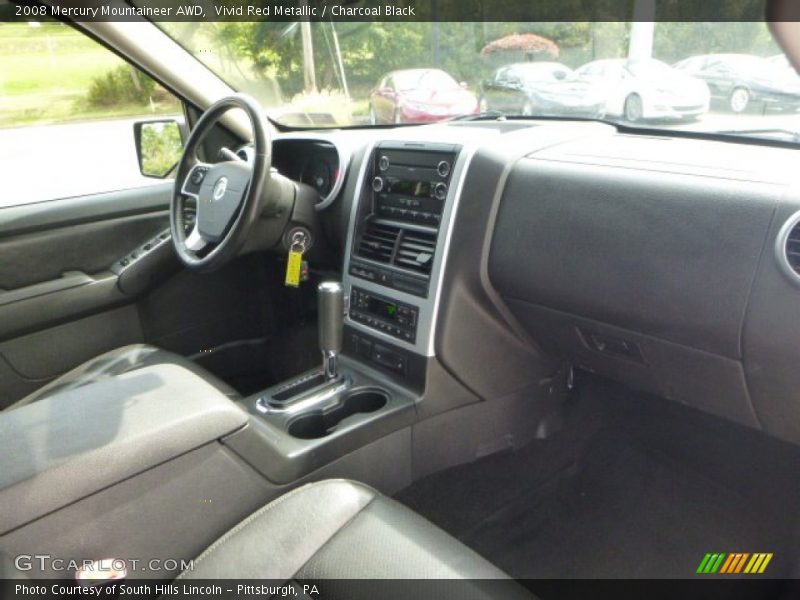 Vivid Red Metallic / Charcoal Black 2008 Mercury Mountaineer AWD