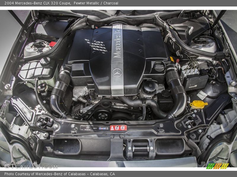 Pewter Metallic / Charcoal 2004 Mercedes-Benz CLK 320 Coupe