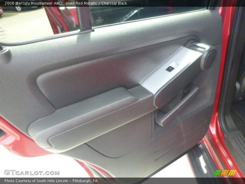 Vivid Red Metallic / Charcoal Black 2008 Mercury Mountaineer AWD