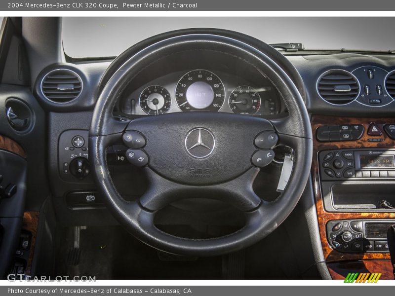Pewter Metallic / Charcoal 2004 Mercedes-Benz CLK 320 Coupe