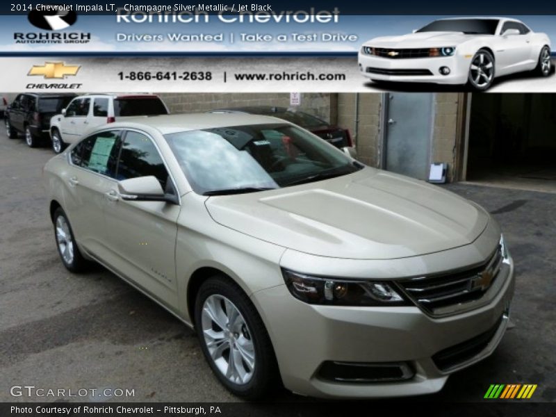 Champagne Silver Metallic / Jet Black 2014 Chevrolet Impala LT