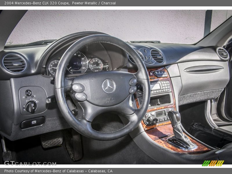 Pewter Metallic / Charcoal 2004 Mercedes-Benz CLK 320 Coupe