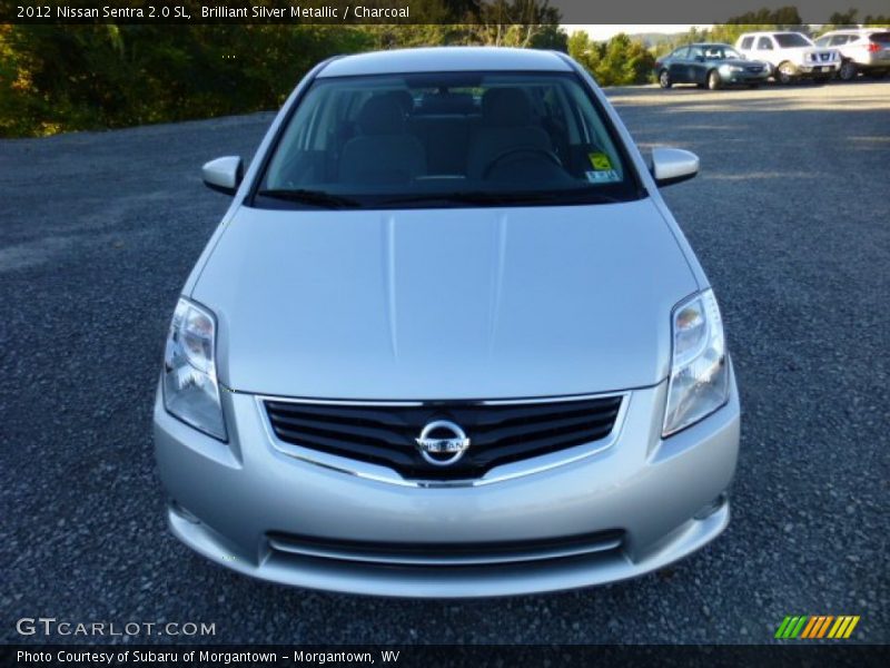 Brilliant Silver Metallic / Charcoal 2012 Nissan Sentra 2.0 SL