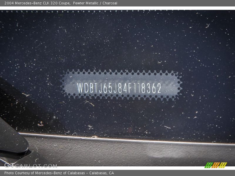 Pewter Metallic / Charcoal 2004 Mercedes-Benz CLK 320 Coupe