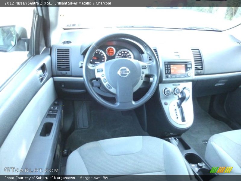 Brilliant Silver Metallic / Charcoal 2012 Nissan Sentra 2.0 SL