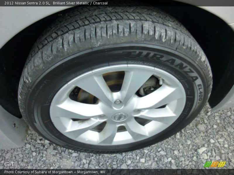Brilliant Silver Metallic / Charcoal 2012 Nissan Sentra 2.0 SL