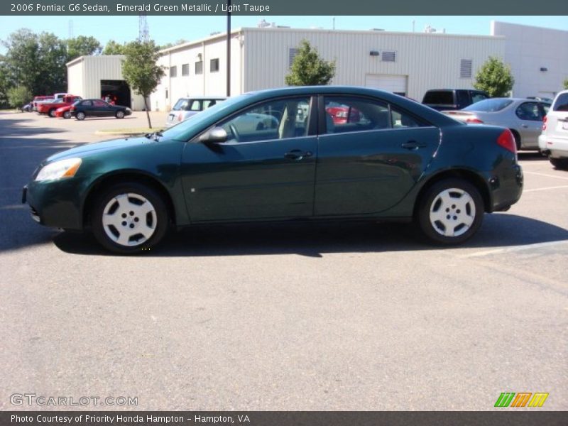 Emerald Green Metallic / Light Taupe 2006 Pontiac G6 Sedan