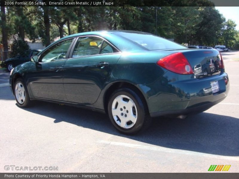 Emerald Green Metallic / Light Taupe 2006 Pontiac G6 Sedan