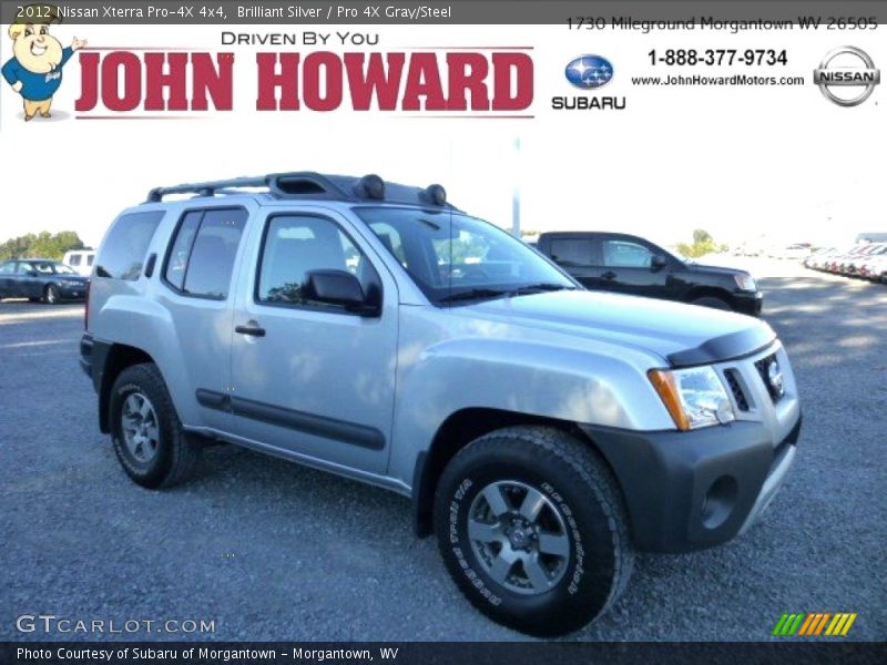 Brilliant Silver / Pro 4X Gray/Steel 2012 Nissan Xterra Pro-4X 4x4