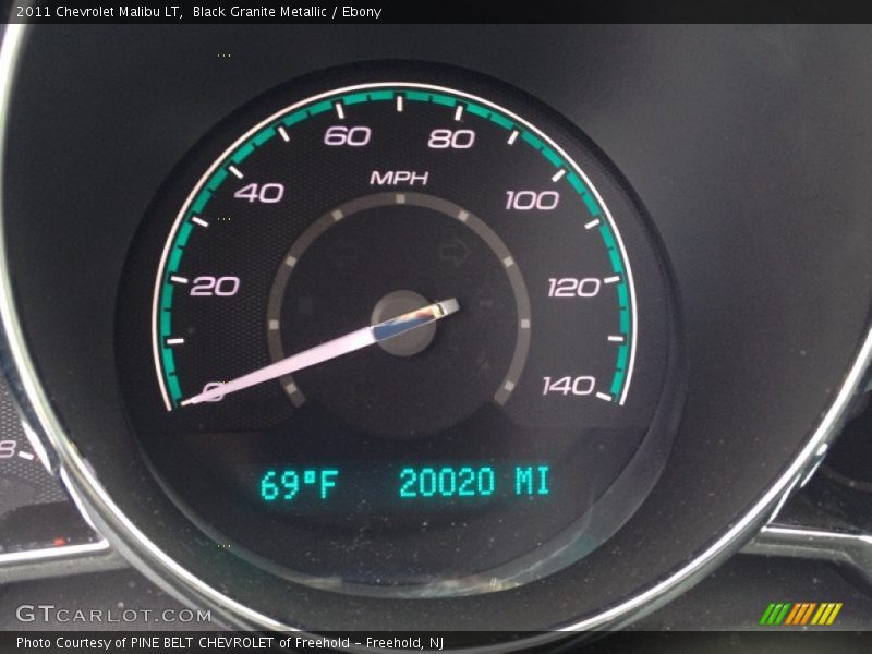 Black Granite Metallic / Ebony 2011 Chevrolet Malibu LT