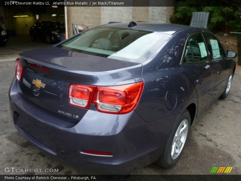 Atlantis Blue Metallic / Jet Black/Titanium 2014 Chevrolet Malibu LS