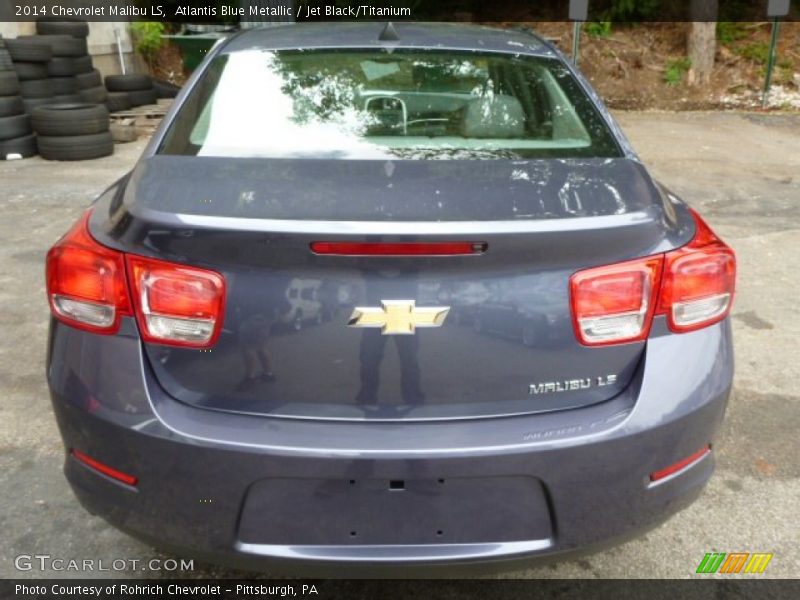 Atlantis Blue Metallic / Jet Black/Titanium 2014 Chevrolet Malibu LS