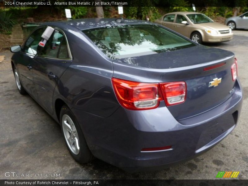 Atlantis Blue Metallic / Jet Black/Titanium 2014 Chevrolet Malibu LS