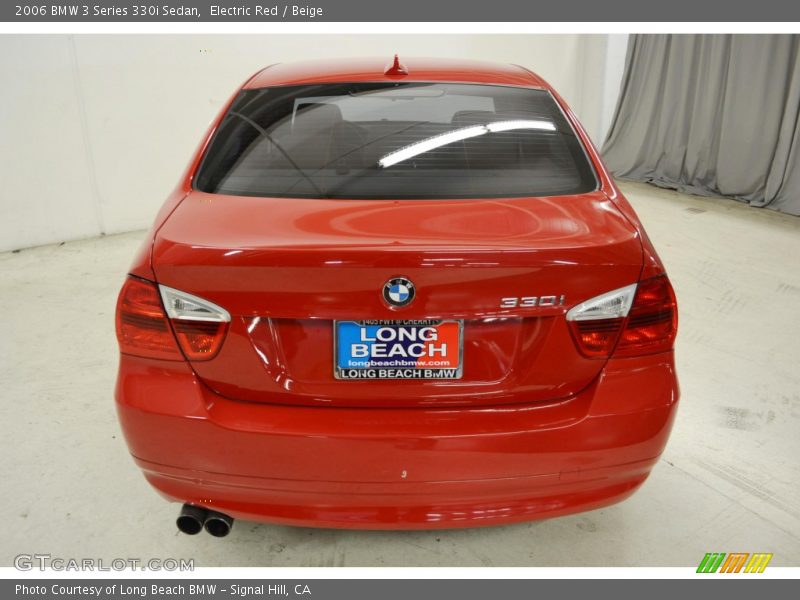 Electric Red / Beige 2006 BMW 3 Series 330i Sedan