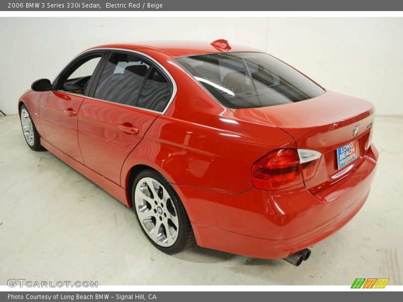 Electric Red / Beige 2006 BMW 3 Series 330i Sedan
