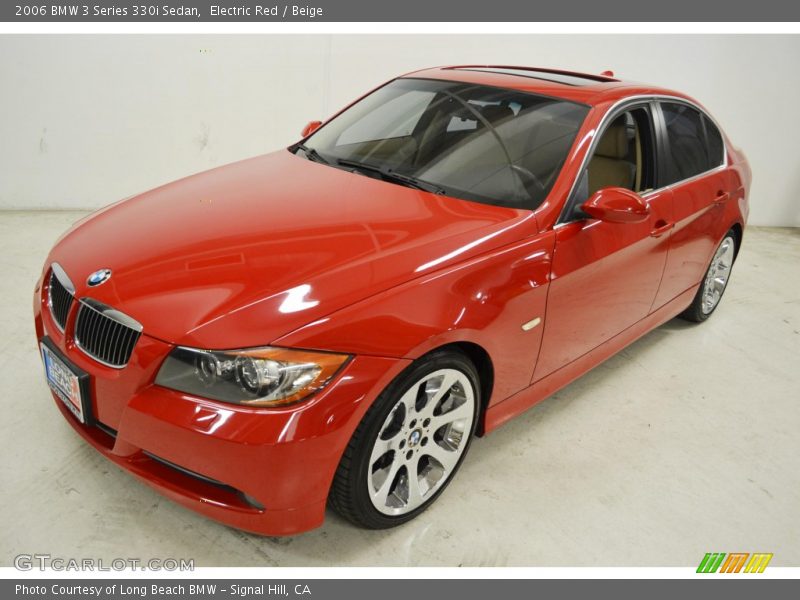 Electric Red / Beige 2006 BMW 3 Series 330i Sedan