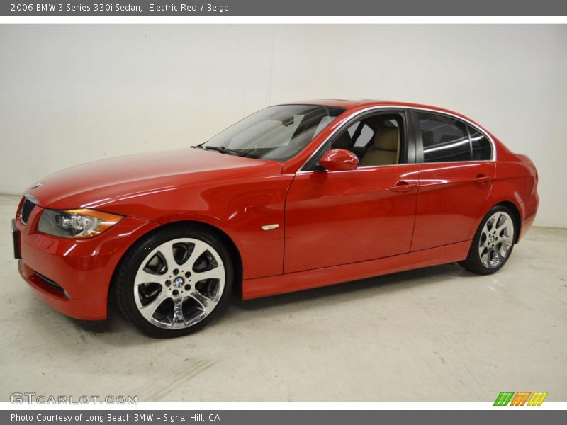 Electric Red / Beige 2006 BMW 3 Series 330i Sedan