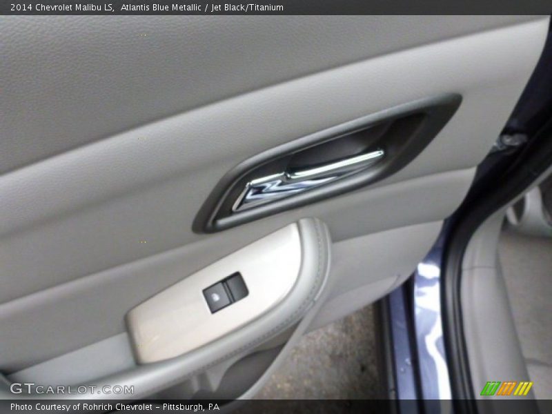 Atlantis Blue Metallic / Jet Black/Titanium 2014 Chevrolet Malibu LS