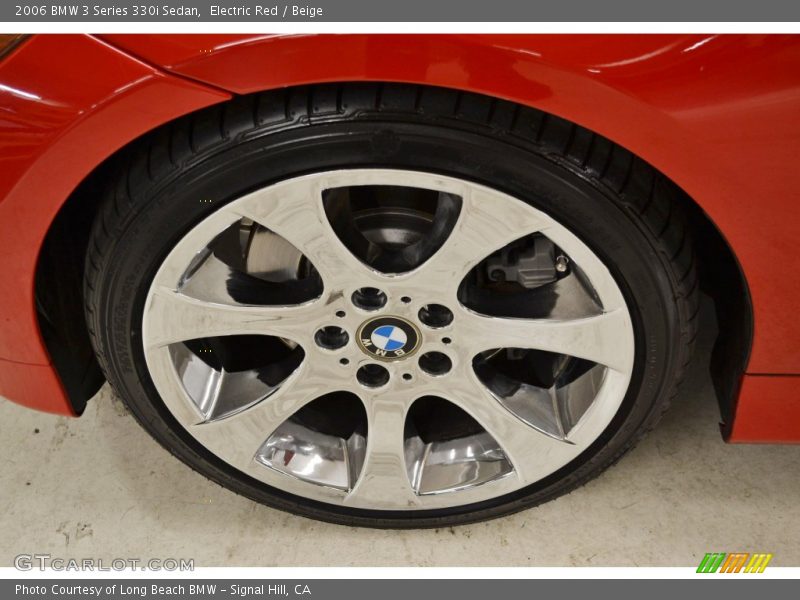 Electric Red / Beige 2006 BMW 3 Series 330i Sedan