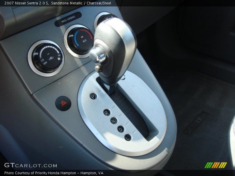 Sandstone Metallic / Charcoal/Steel 2007 Nissan Sentra 2.0 S