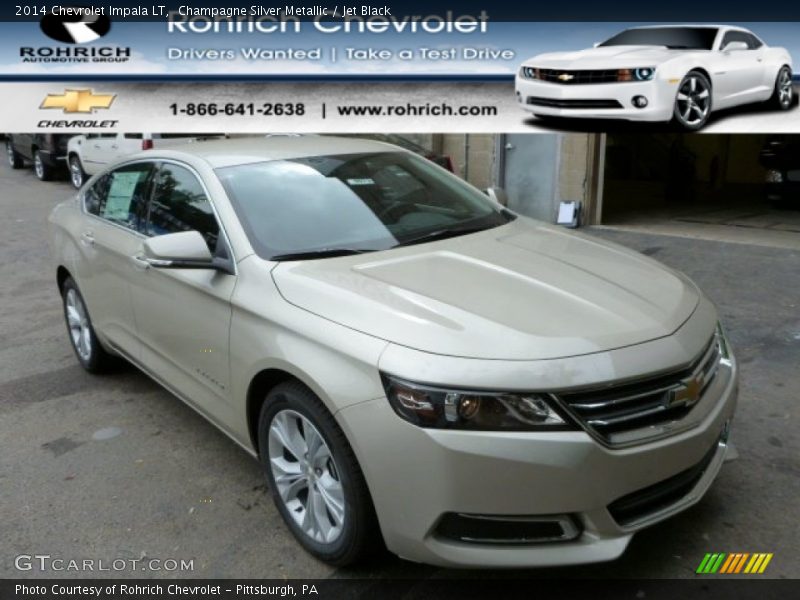 Champagne Silver Metallic / Jet Black 2014 Chevrolet Impala LT