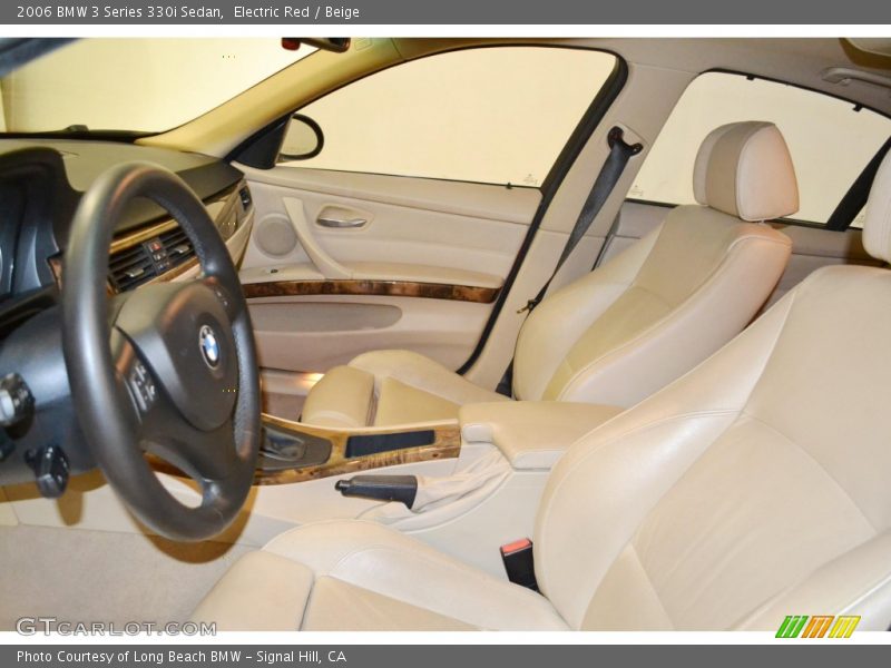 Electric Red / Beige 2006 BMW 3 Series 330i Sedan