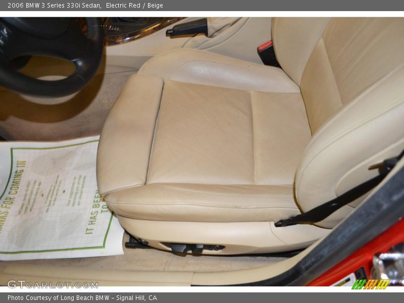 Electric Red / Beige 2006 BMW 3 Series 330i Sedan