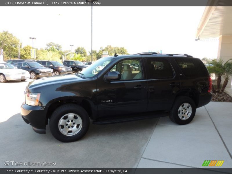 Black Granite Metallic / Ebony 2012 Chevrolet Tahoe LT