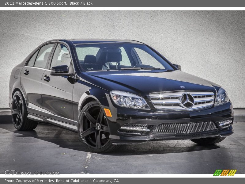 Black / Black 2011 Mercedes-Benz C 300 Sport