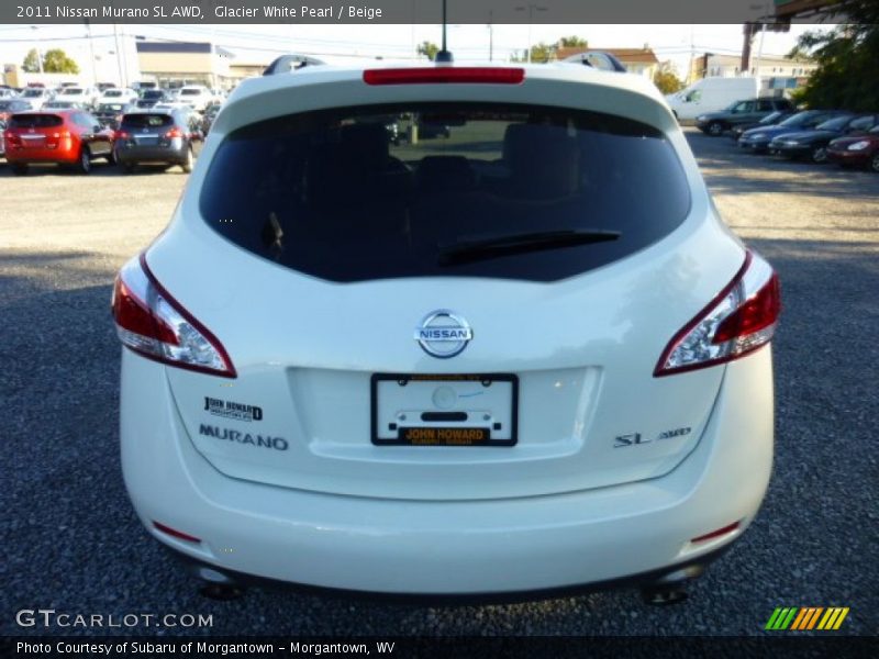 Glacier White Pearl / Beige 2011 Nissan Murano SL AWD