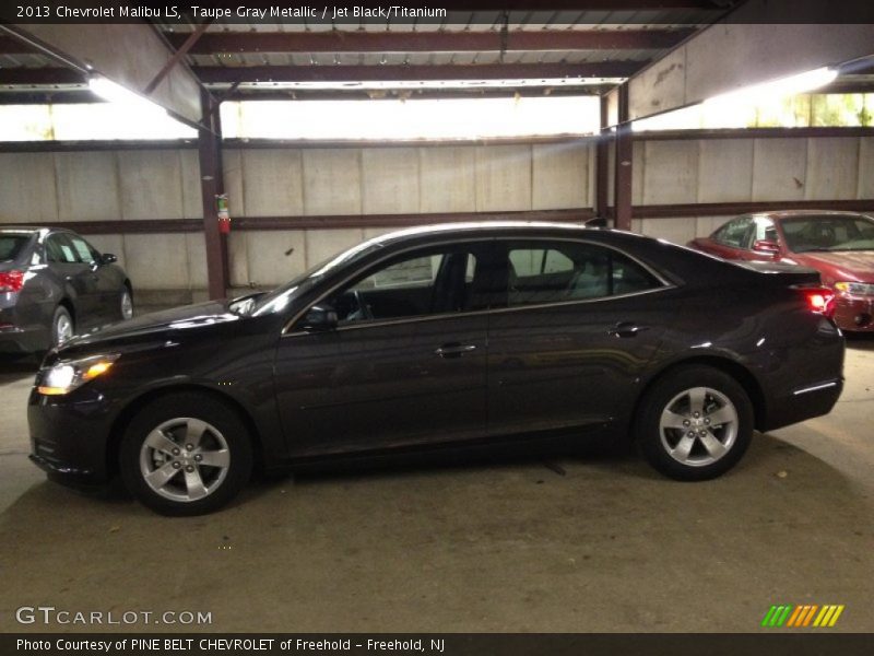 Taupe Gray Metallic / Jet Black/Titanium 2013 Chevrolet Malibu LS