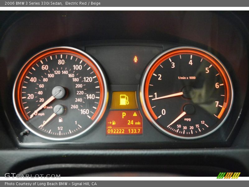 Electric Red / Beige 2006 BMW 3 Series 330i Sedan