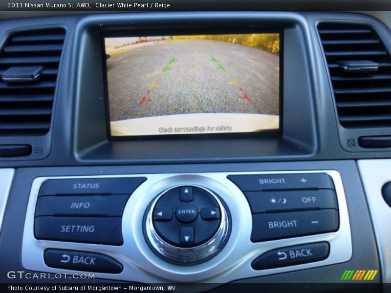 Glacier White Pearl / Beige 2011 Nissan Murano SL AWD