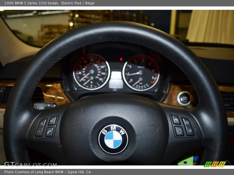 Electric Red / Beige 2006 BMW 3 Series 330i Sedan