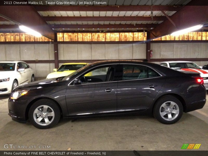 Taupe Gray Metallic / Jet Black/Titanium 2013 Chevrolet Malibu LS