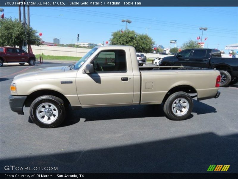 Pueblo Gold Metallic / Medium Pebble Tan 2008 Ford Ranger XL Regular Cab