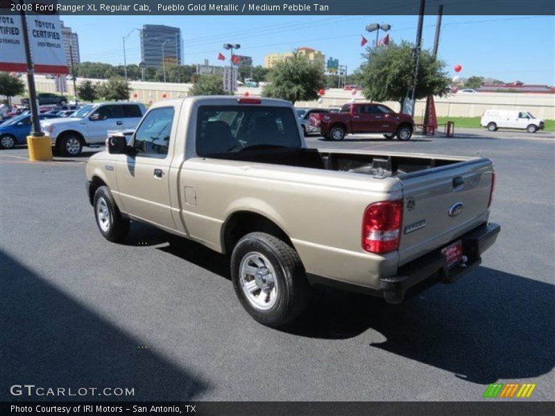 Pueblo Gold Metallic / Medium Pebble Tan 2008 Ford Ranger XL Regular Cab