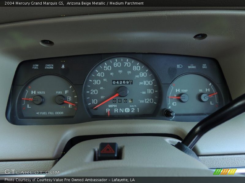 Arizona Beige Metallic / Medium Parchment 2004 Mercury Grand Marquis GS