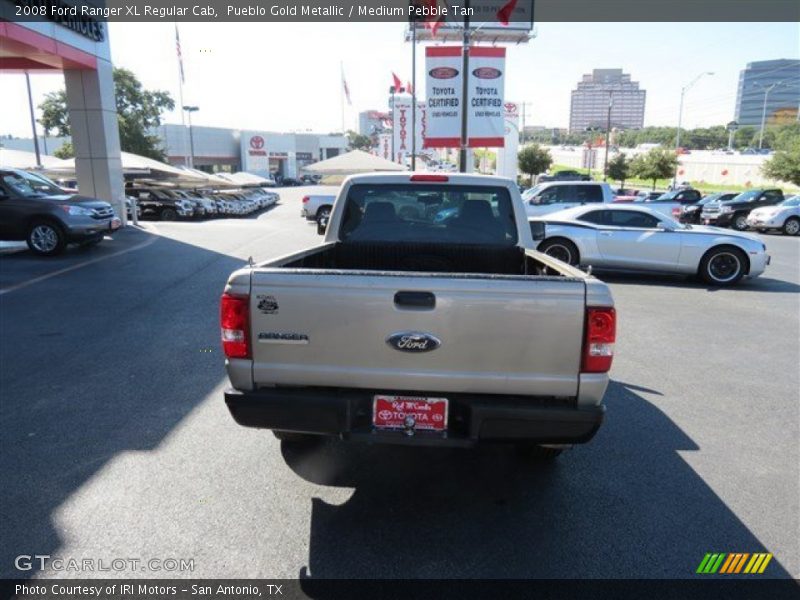 Pueblo Gold Metallic / Medium Pebble Tan 2008 Ford Ranger XL Regular Cab